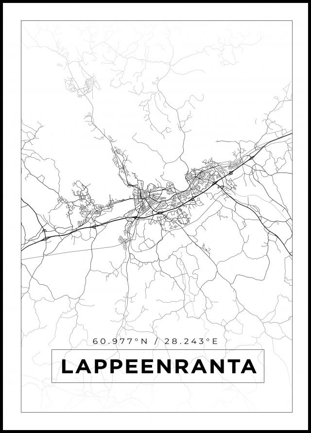 Map - Lappeenranta - White