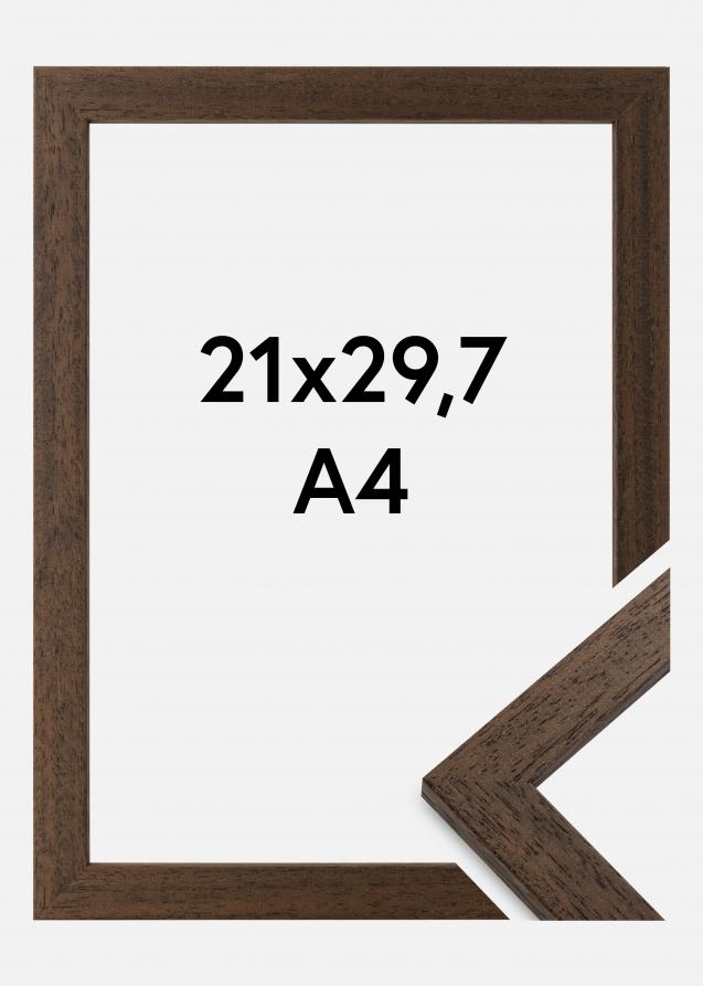Rahmen Brown Wood Acrylglas 21x29,7 cm (A4)