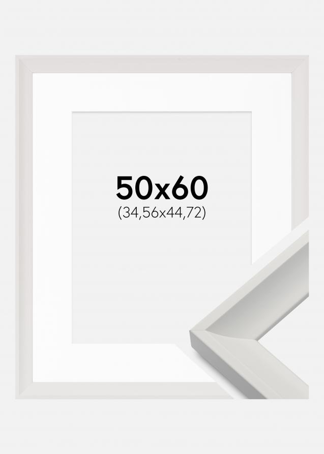 Rahmen Öjaren Weiß 50x60 cm - Passepartout Weiß 14x18 inches