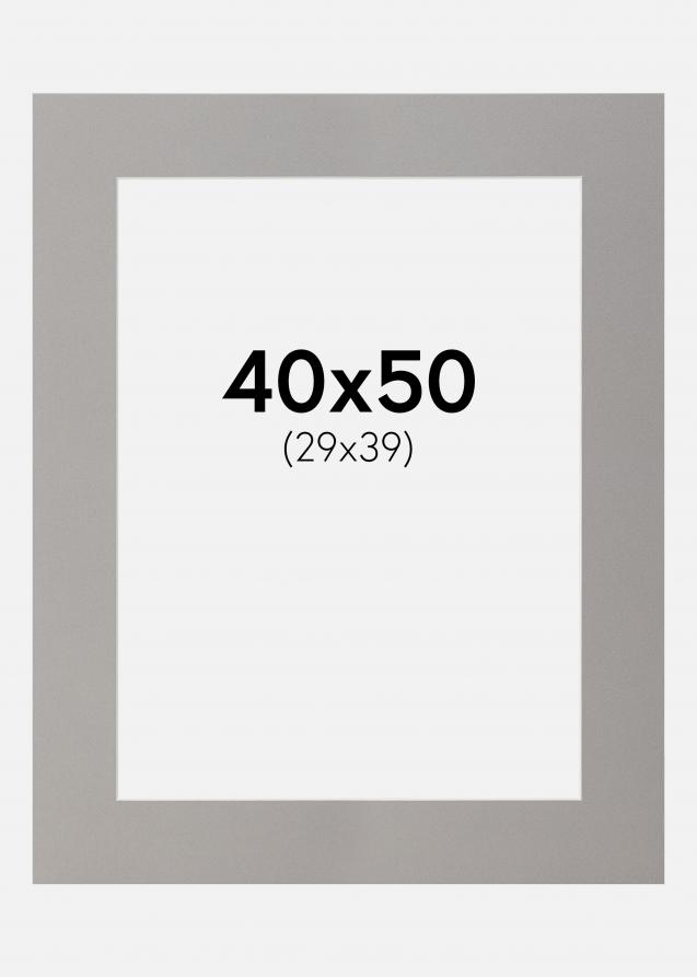 Passepartout Grau 40x50 cm (29x39)