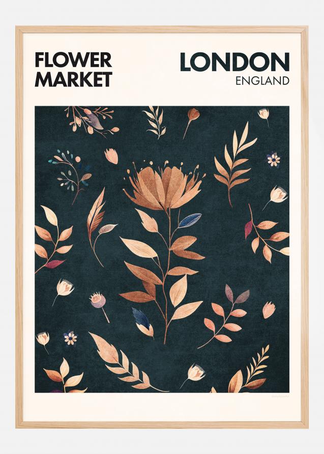 Flower Market - London Poster