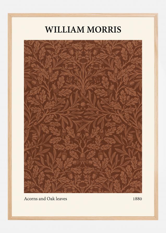 William Morris - Acorns and oak leaves Poster
