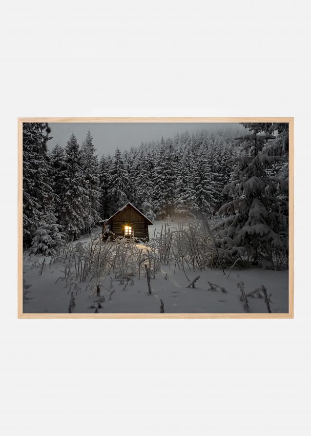 Häuschen im Wintergewand Poster