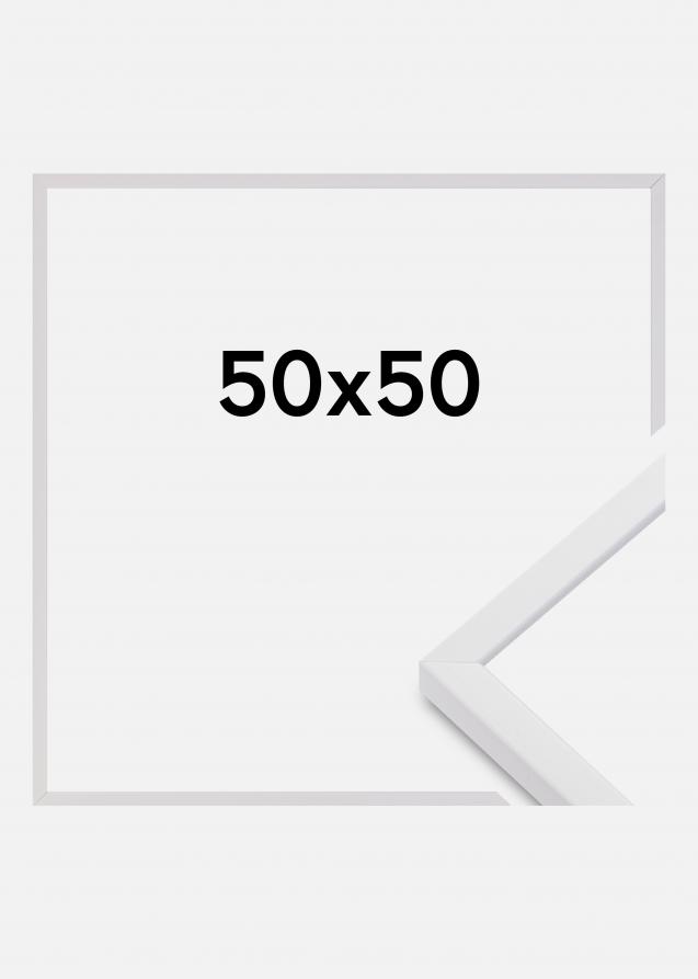 Rahmen E-Line Acrylglas Weiß 50x50 cm