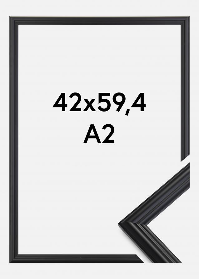 Rahmen Siljan Acrylglas Schwarz 42x59,4 cm (A2)