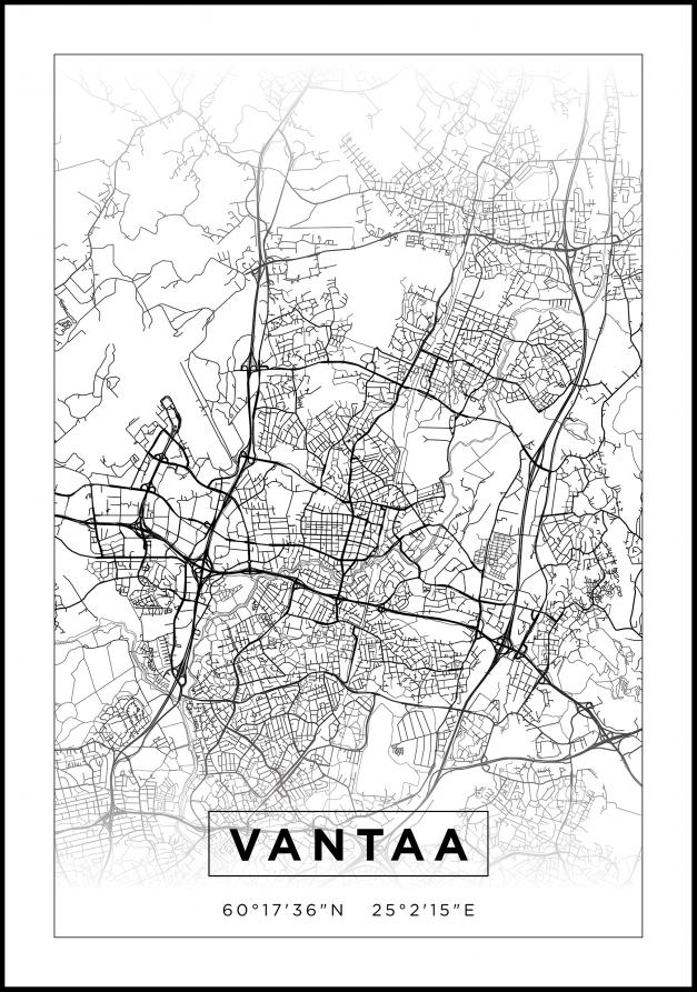 Map - Vantaa - White