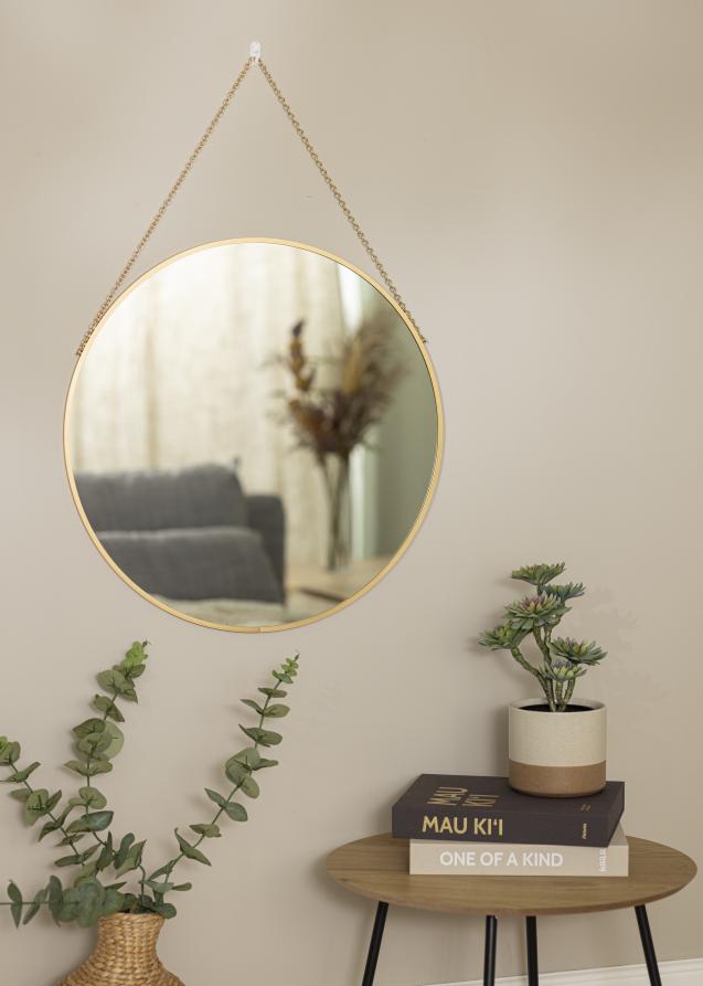 Runder Spiegel Modern Gold 61 cm Ø