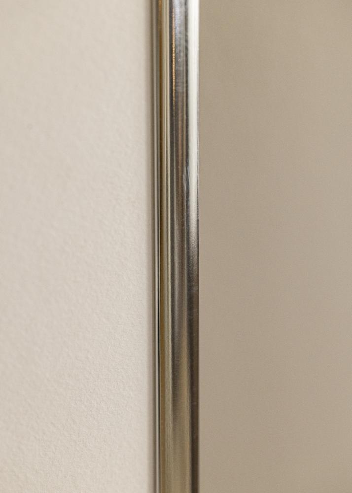 Rahmen Aluminium Silber glnzend 50x70 cm - Passepartout Wei 16x24 inches