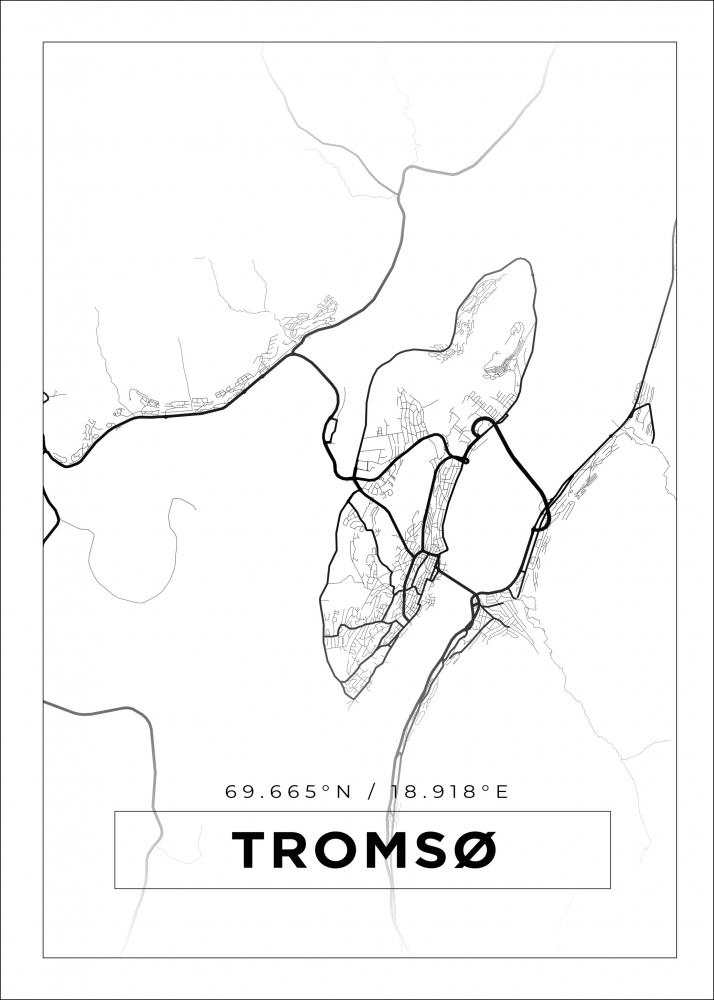 Map - Troms - White