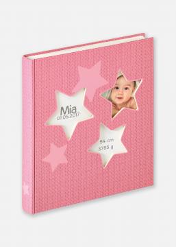 Estrella Babyalbum Rosa - 28x30,5 cm (50 weie Seiten / 25 Blatt)