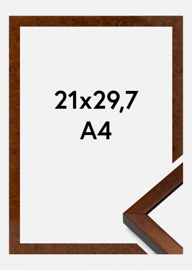Rahmen Ares Acrylglas Burr Walnut 21x29,7 cm (A4)