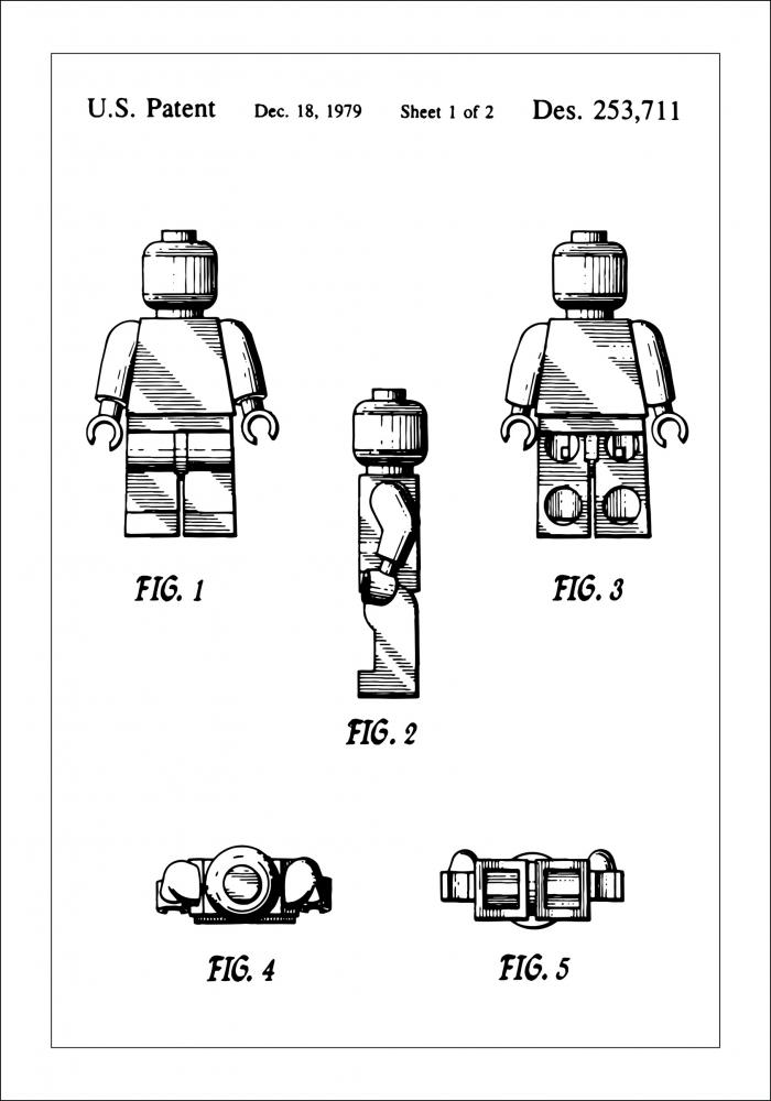 Patentzeichnung - Lego I Poster