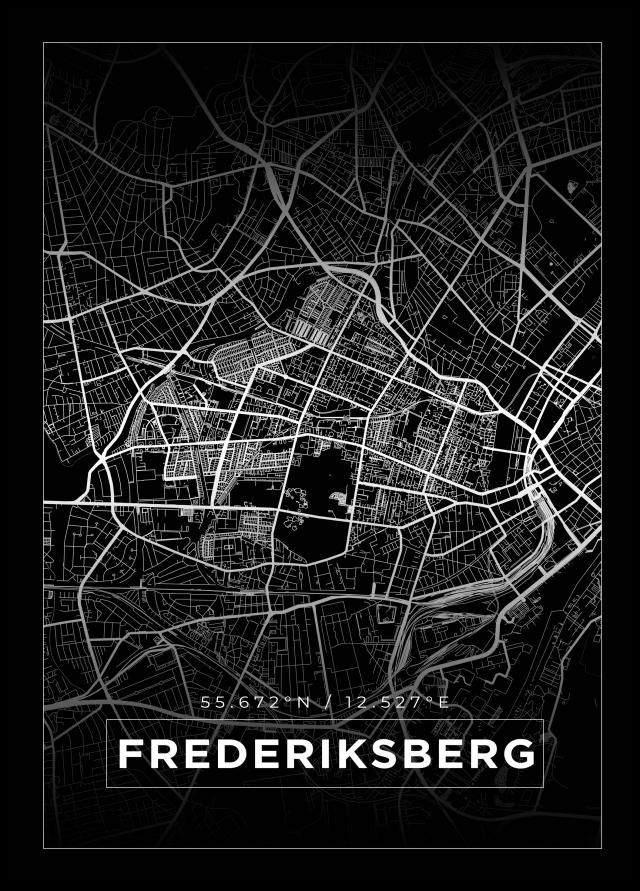 Map - Frederiksberg - Black