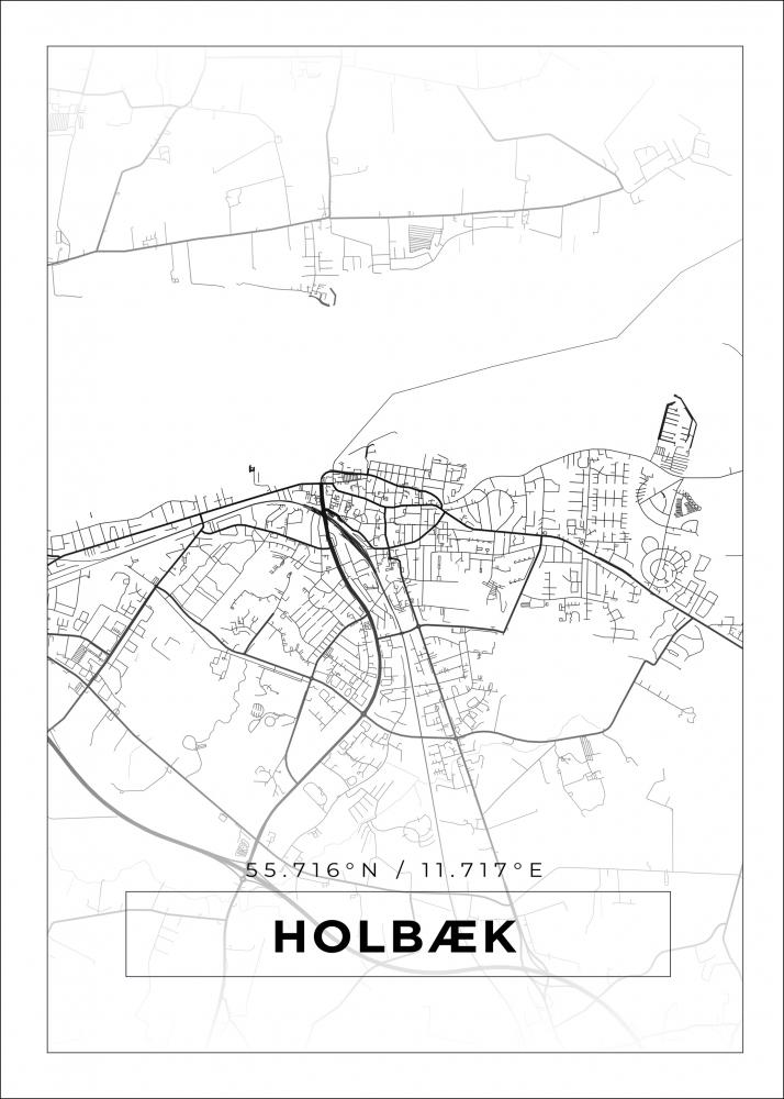 Map - Holbk - White