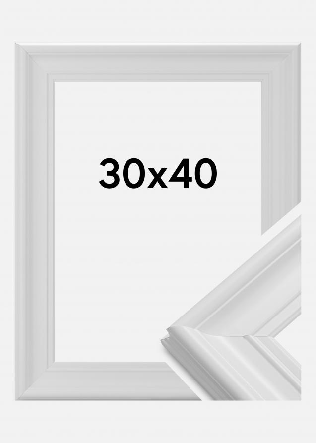 Rahmen Mora Premium Acrylglas Weiß 30x40 cm