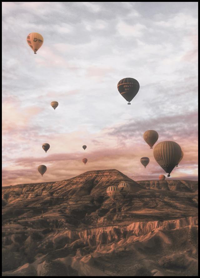 Cappodocia Hot Air Balloon Poster