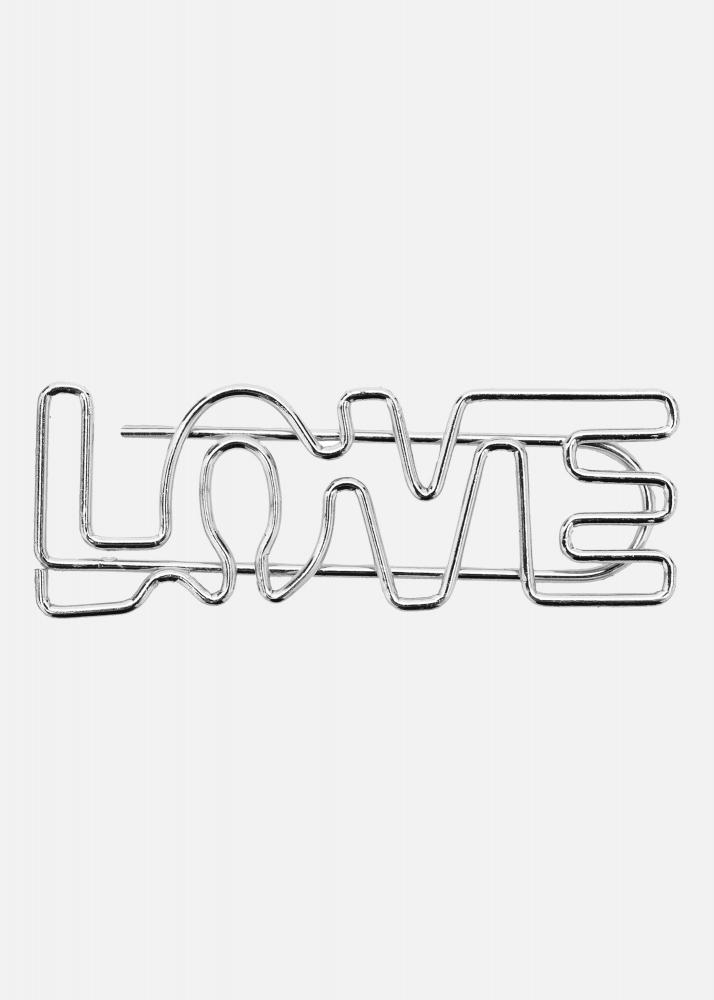 PAC Metall Paperclip LOVE Silber