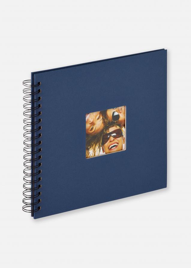Fun Spiralalbum Blau - 26x25 cm (40 schwarze Seiten / 20 Blatt)