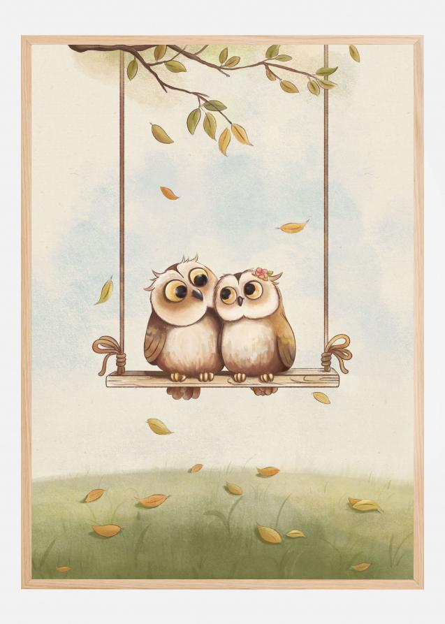 Owls in love Poster