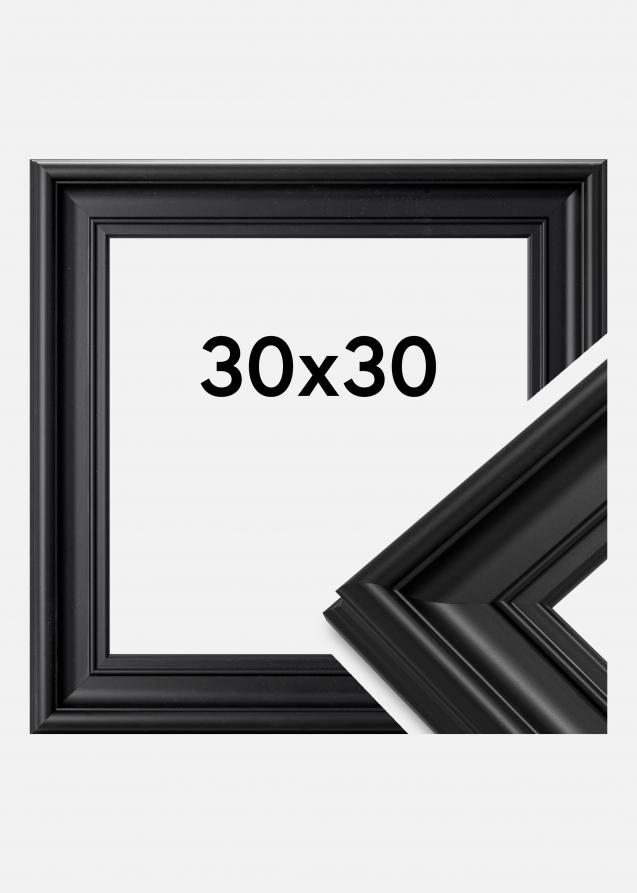 Rahmen Mora Premium Acrylglas Schwarz 30x30 cm