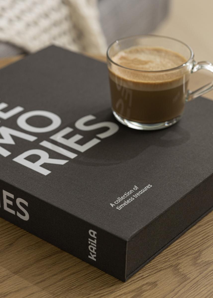 KAILA MEMORIES Black/White - Coffee Table Photo Album (60 Schwarze Seiten)
