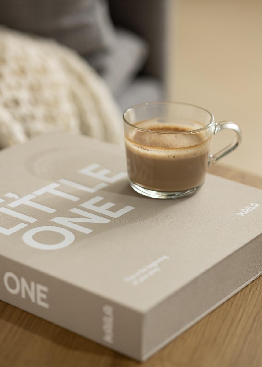 KAILA HI LITTLE ONE Grey - Coffee Table Photo Album (60 Schwarze Seiten)