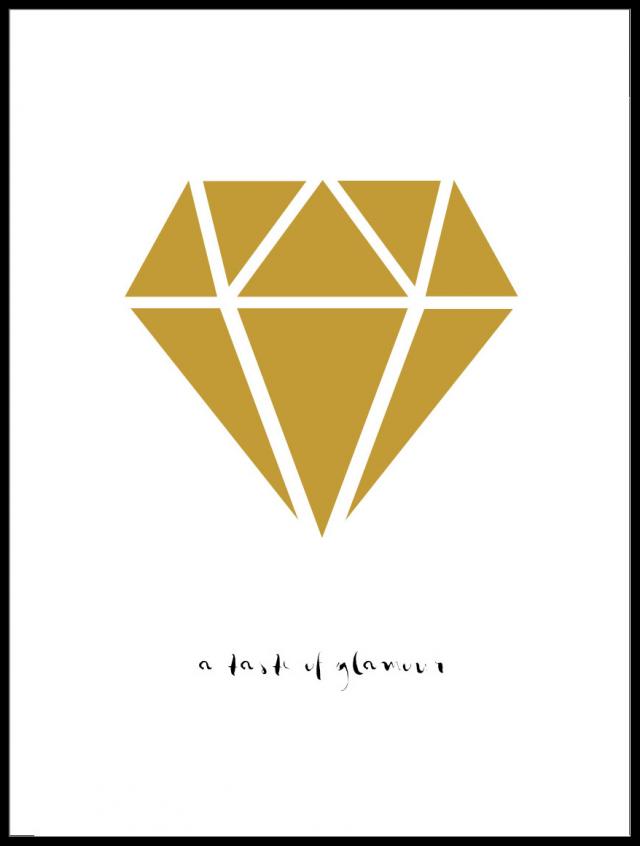 Diamant - Gold Poster