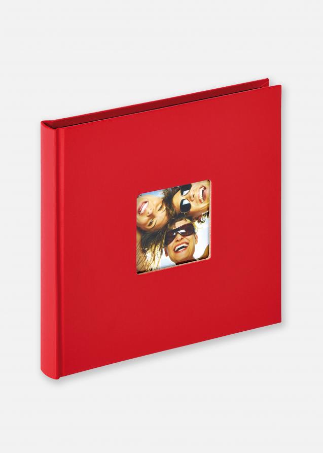 Fun Album Rot - 18x18 cm (30 schwarze Seiten / 15 Blatt)