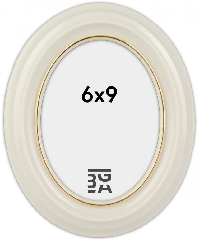 Eiri Mozart Oval Weiß 6x9 cm