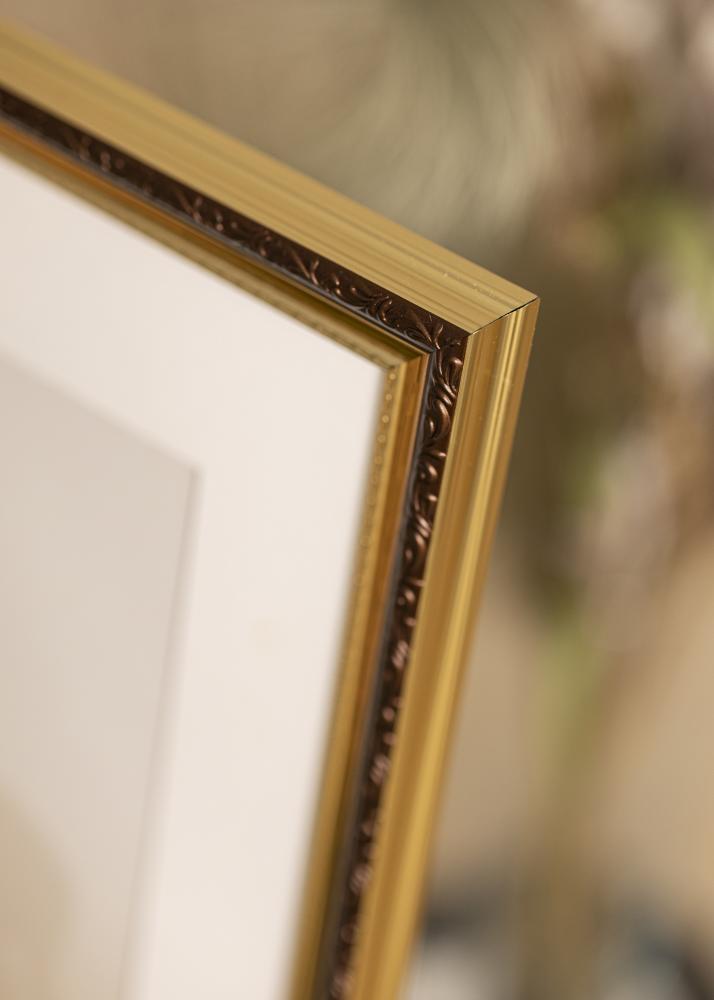 Rahmen Abisko Acrylglas Gold 70x70 cm