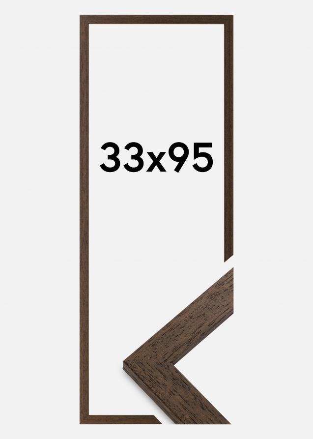 Rahmen Brown Wood 33x95 cm