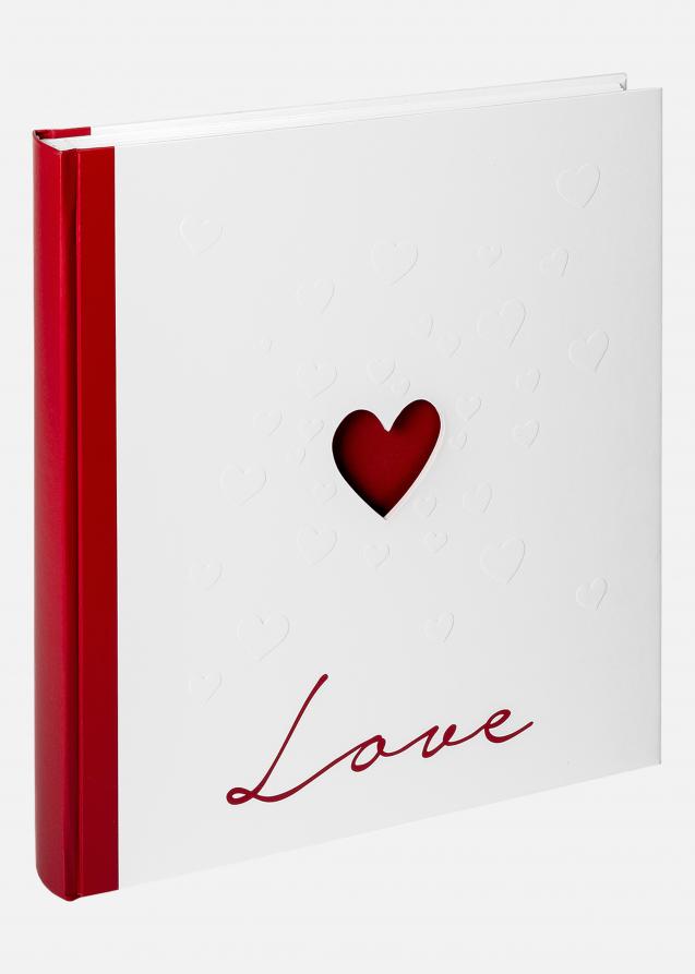 Love Hochzeitsalbum Weiß - 25,7x29,2 cm (50 weiße Seiten / 25 Blatt)