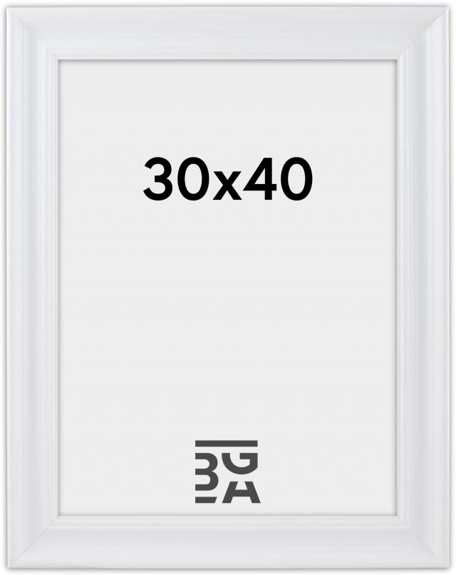Rahmen Charleston Weiß 30x40 cm