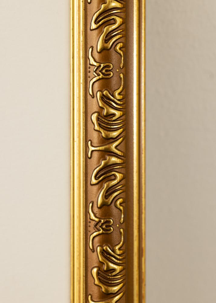 Rahmen Swirl Acrylglas Gold 40x50 cm