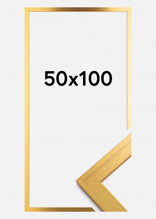 Rahmen Gold Wood 50x100 cm