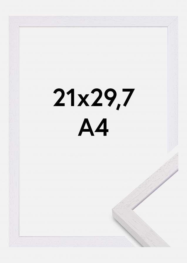 Bilderrahmen Glendale Matt Antireflexglas Weiß 21x29,7 cm (A4)
