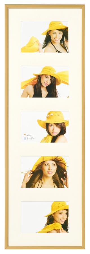 New Lifestyle Collage-Rahmen Gold - 5 Bilder (10x15 cm)