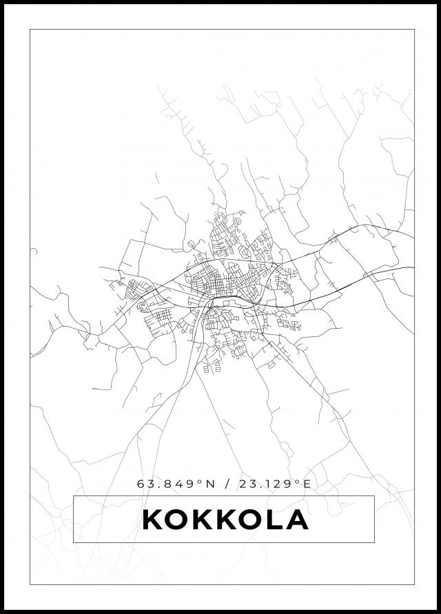 Map - Kokkola - White