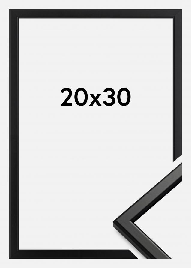 Rahmen Slim Matt Antireflexglas Schwarz 20x30 cm