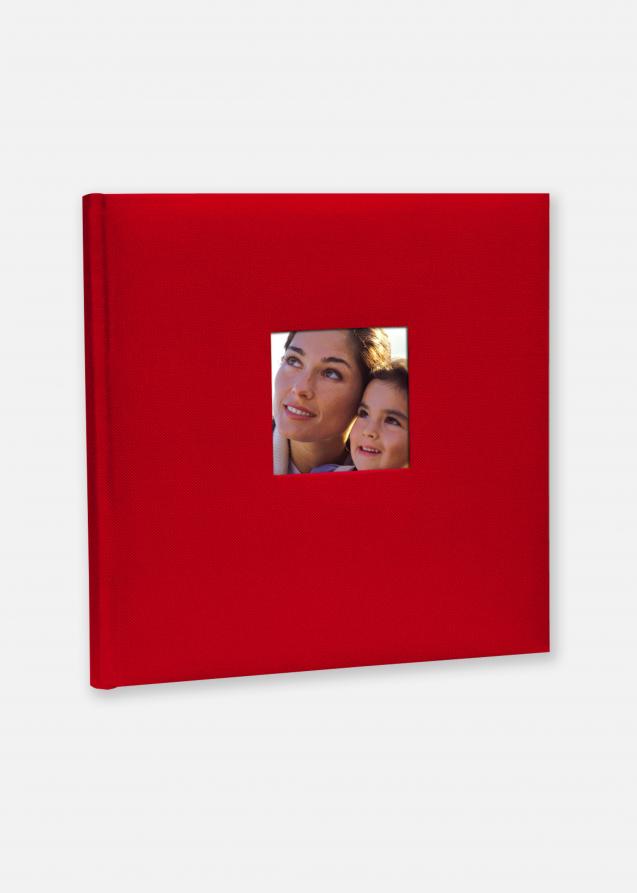 Zep Cotton Fotoalbum Rot - 24x24 cm (40 weiße Seiten / 20 Blatt)
