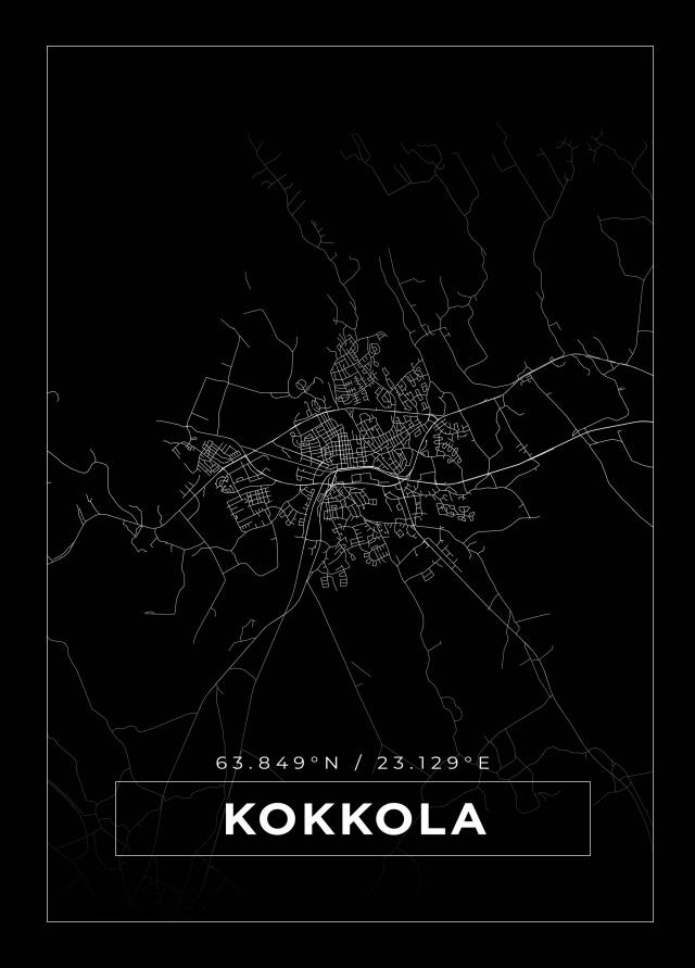 Map - Kokkola - Black