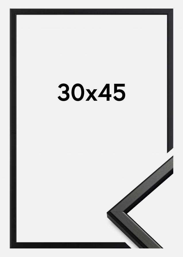 Rahmen Slim Matt Antireflexglas Schwarz 30x45 cm