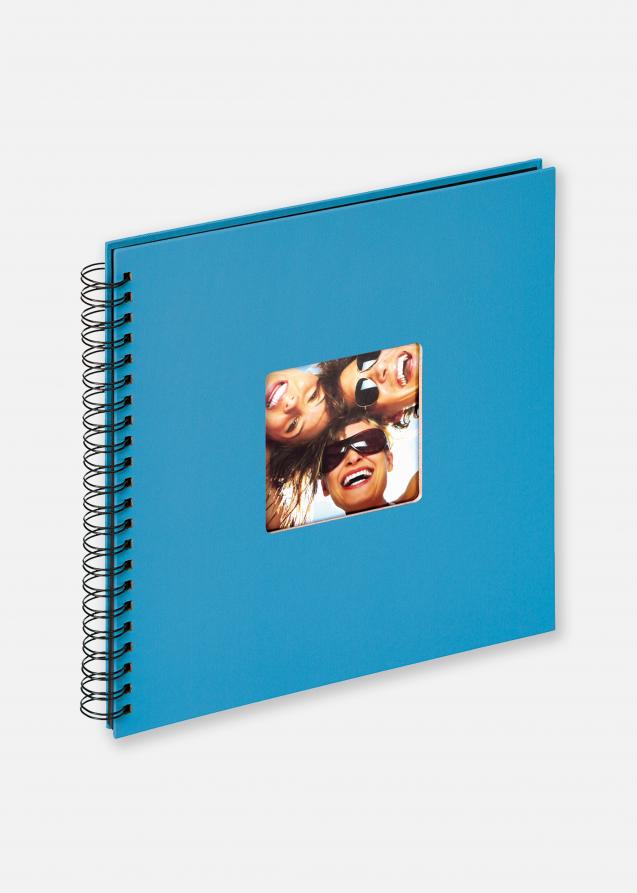 Fun Spiralalbum Meerblau - 30x30 cm (50 schwarze Seiten / 25 Blatt)