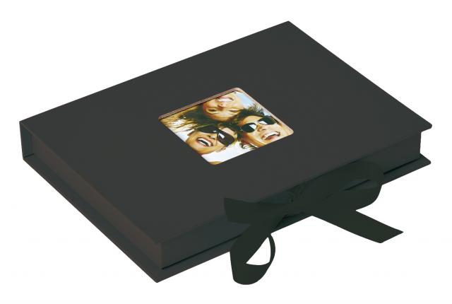Fun Fotobox - Schwarz (für 70 Bilder im Format 10x15 / 13x18 cm)