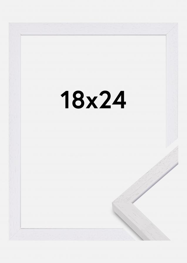 Bilderrahmen Glendale Matt Antireflexglas Weiß 18x24 cm