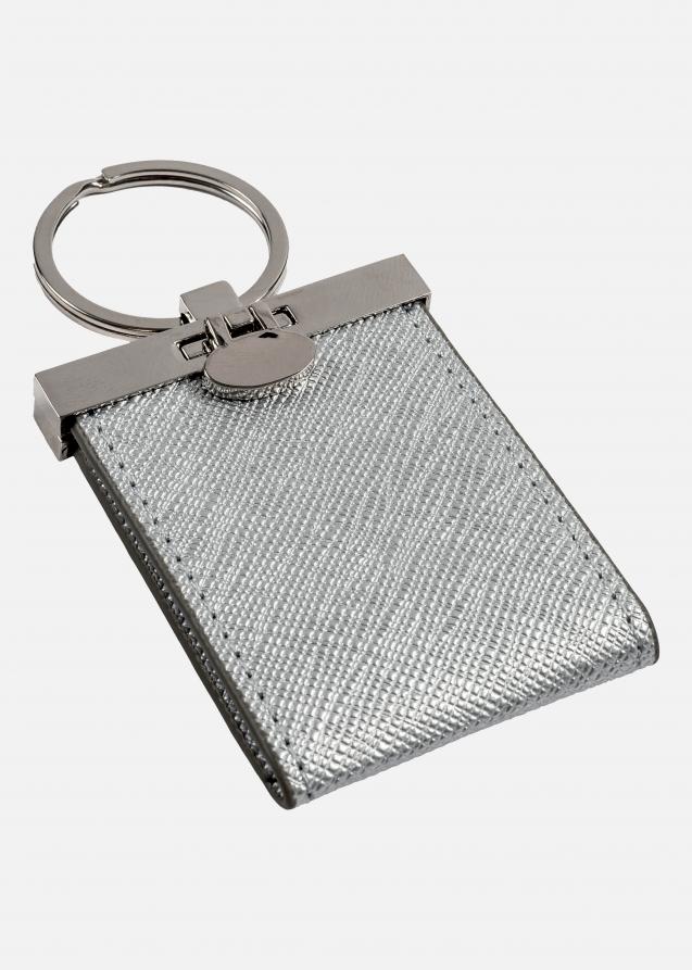 PAC Schlüsselanhänger Silber für 2 Bilder Format 3,5x4,5 cm