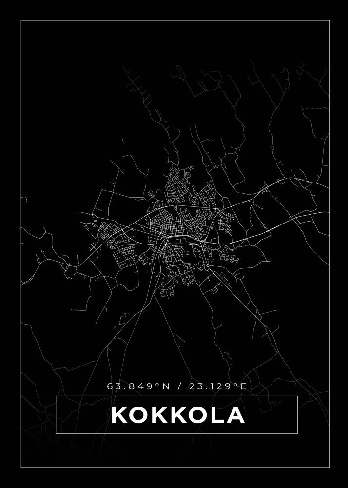 Map - Kokkola - Black