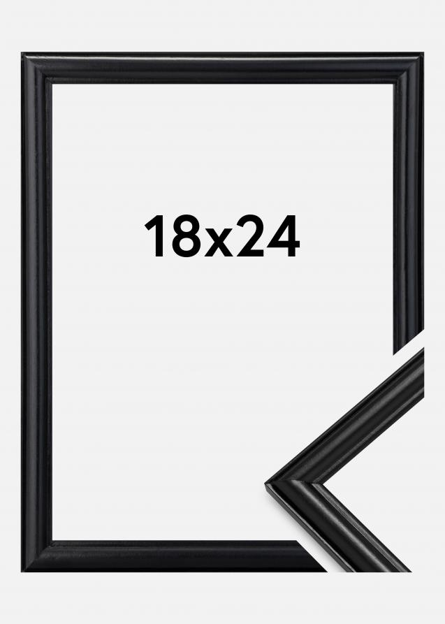 Rahmen Line Schwarz 18x24 cm