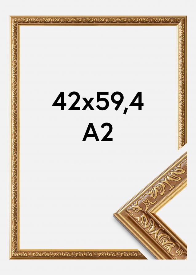 Rahmen Swirl Acrylglas Gold 42x59,4 cm (A2)