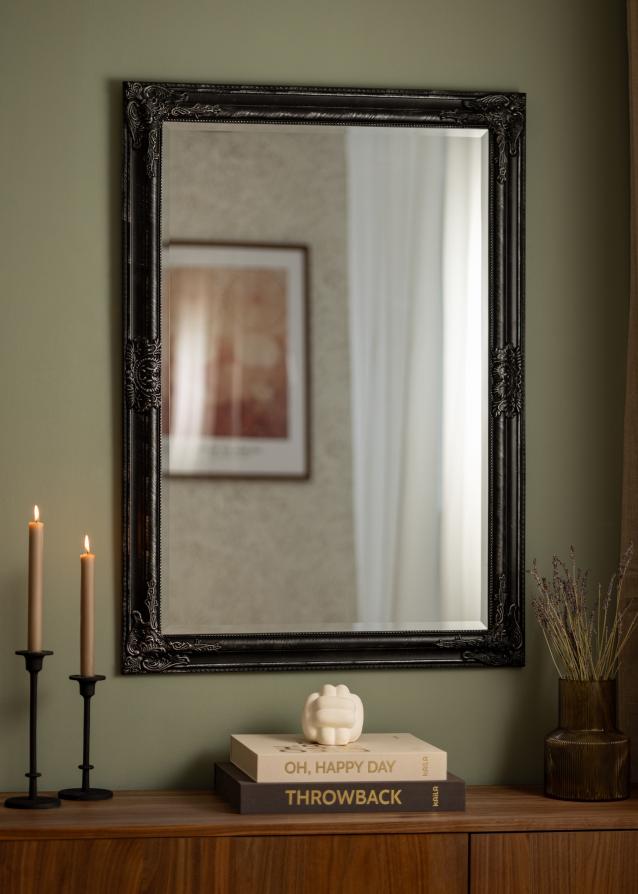 Spiegel Bologna Schwarz 72x102 cm